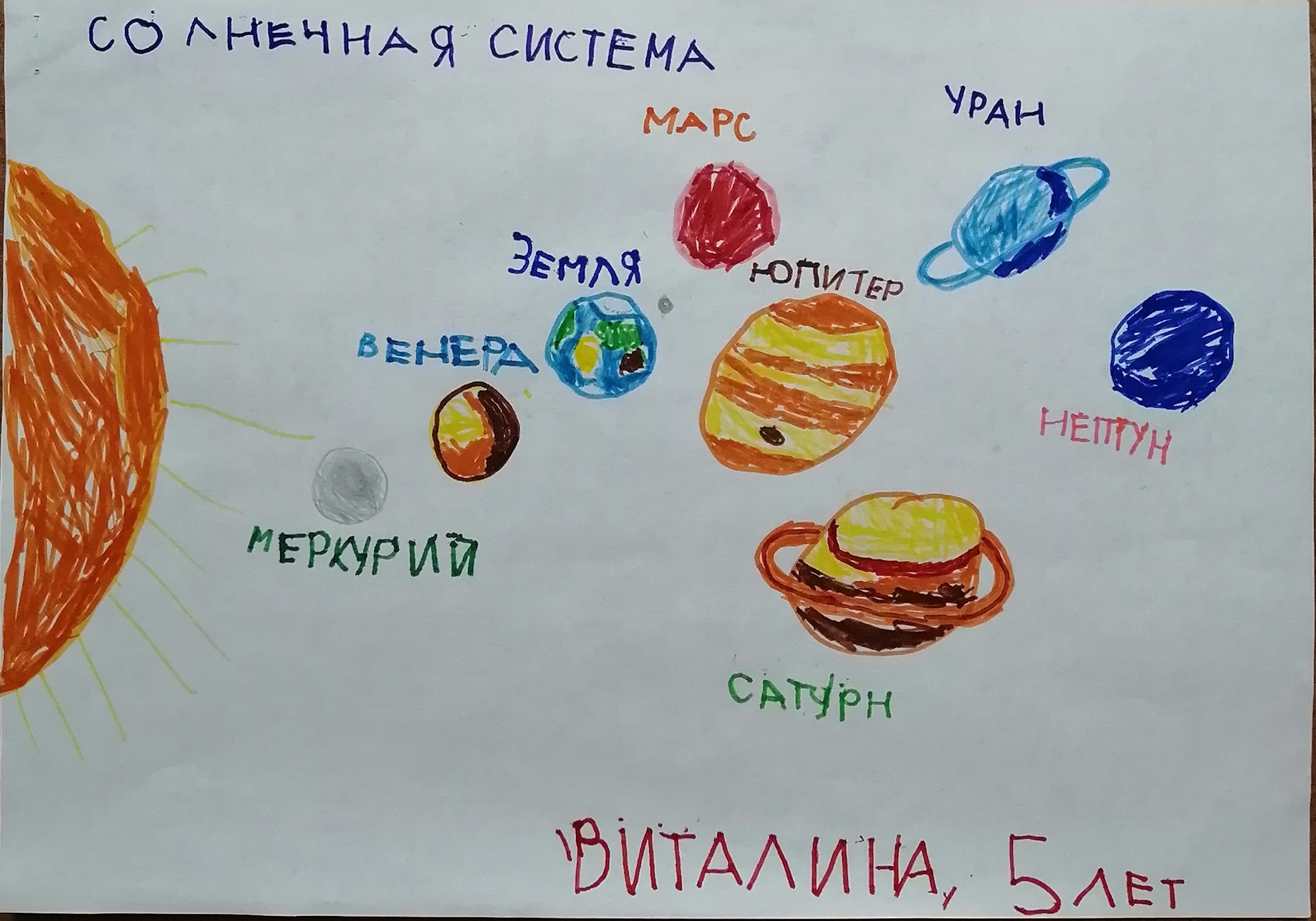 Рисунок участника Виталина Боровинских, 5 лет